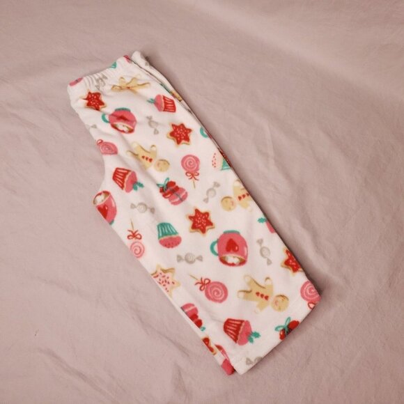 Christmas Pajama Set Sugar and Spice Fleece Cotton Two Pieces Size 18 Months - Picture 3 of 3